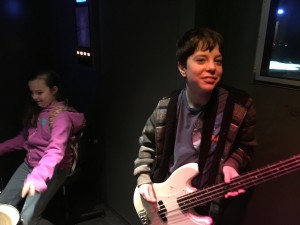Al & Gigi playing in a Jam Booth at the EMP